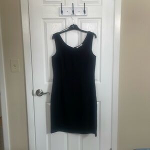 Black dress, size 12, color black, on the dress is for sale